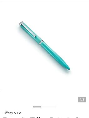 Tiffany & Co. Tiffany Blue Ballpoint Pen with Silver Accents